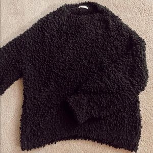 Fluffy Black Sweater